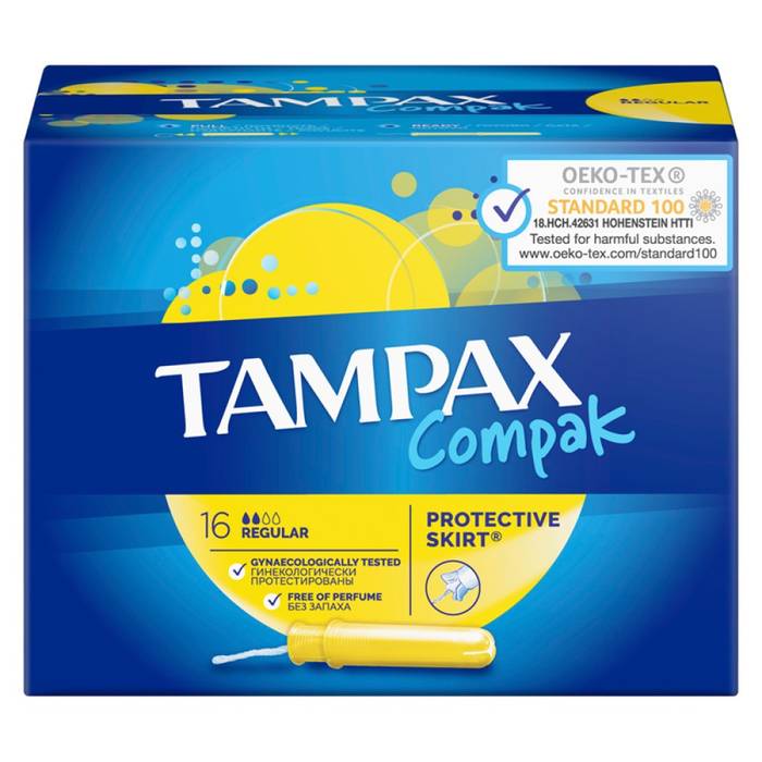 TAMPAX compak ταμπόν regular 16τεμ