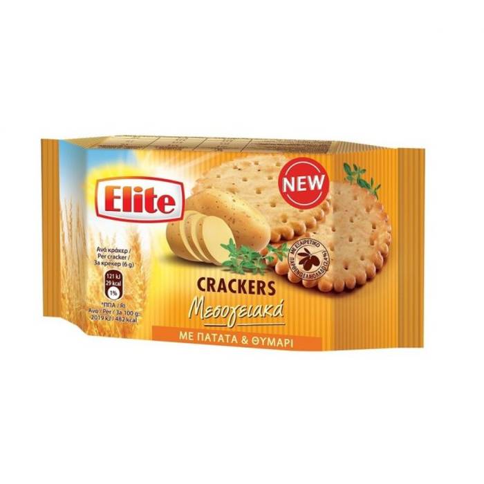 ELITE crackers με πατάτα και θυμάρι 105gr
