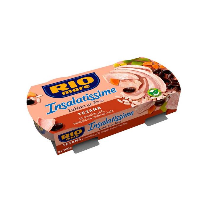 RIO MARE insalatissime σαλάτα με τόνο texana 2x160gr