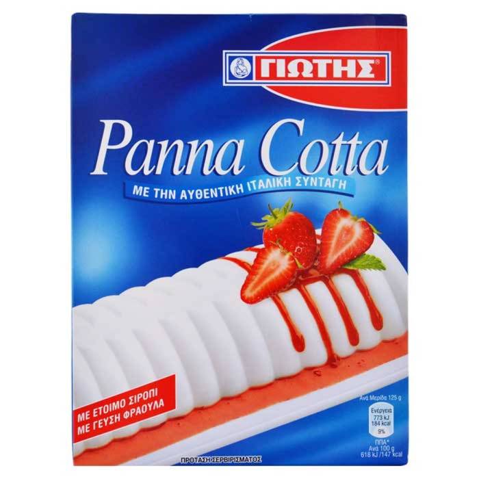ΓΙΩΤΗΣ panna cotta με σιρόπι φράουλα 125gr