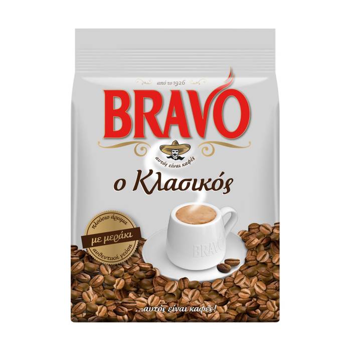 BRAVO ελληνικός καφές κλασικός 193gr