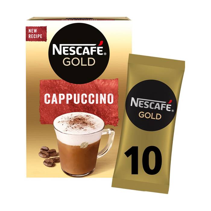 NESCAFE gold στιγμιαίος καφές σε sticks cappuccino 10x14gr