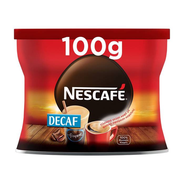 NESCAFE classic στιγμιαίος καφές ντεκαφεϊνέ 100gr