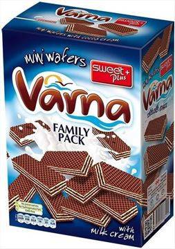 VARNA γκοφρετάκια mini με γέμιση κρέμα γάλακτος 280gr