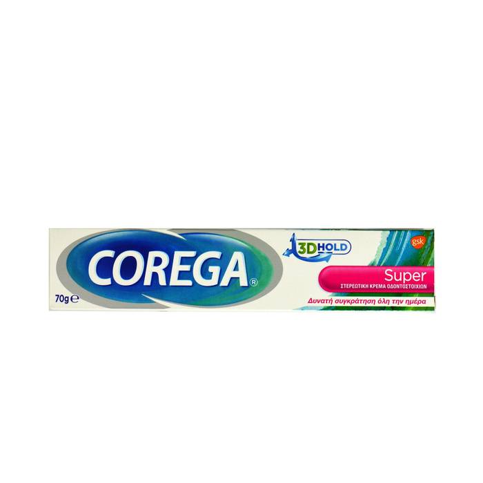 COREGA κρέμα οδοντοστοιχίας στερεωτική super 3D 70gr