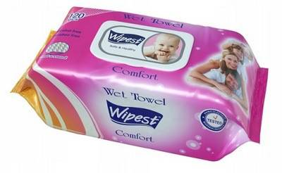WIPEST μωρομάντηλα hygiene με καπάκι 120τεμ