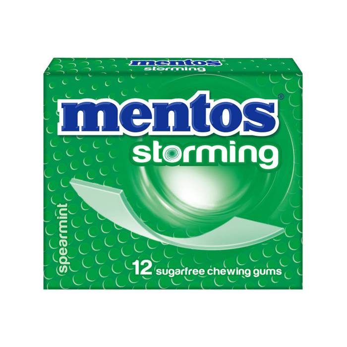 MENTOS τσίχλες storming δυόσμος 33gr