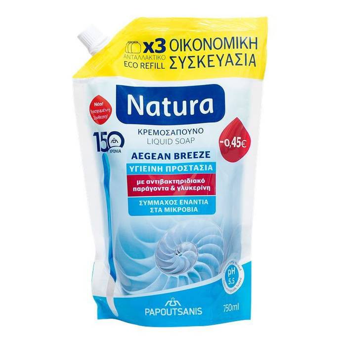 ΠΑΠΟΥΤΣΑΝΗΣ κρεμοσάπουνο aegean breeze 750ml