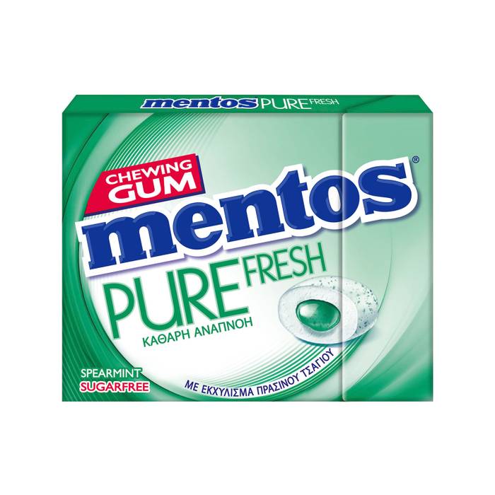 MENTOS τσίχλες pure fresh δυόσμος 30gr