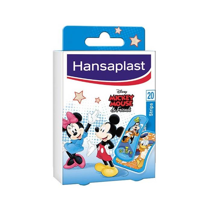 HANSAPLAST αυτοκόλλητα επιθέματα junior mickey και friends 20τεμ