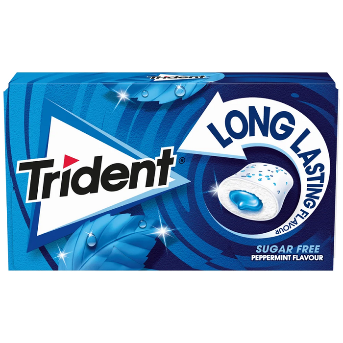 TRIDENT τσίχλες long lasting μέντα 22gr