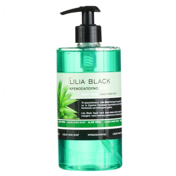 LILIA BLACK κρεμοσάπουνο αλόη με αντλία 550ml