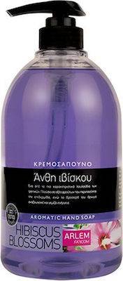 FARCOM Arlem κρεμοσάπουνο άνθη ιβίσκου με αντλία 1lt