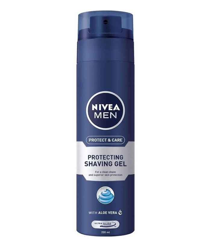 NIVEA κρέμα ξυρίσματος gel protect και care 200ml