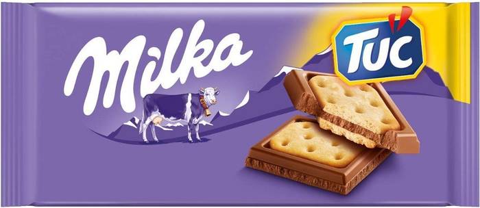 MILKA σοκολάτα μπισκότο TUC 87gr