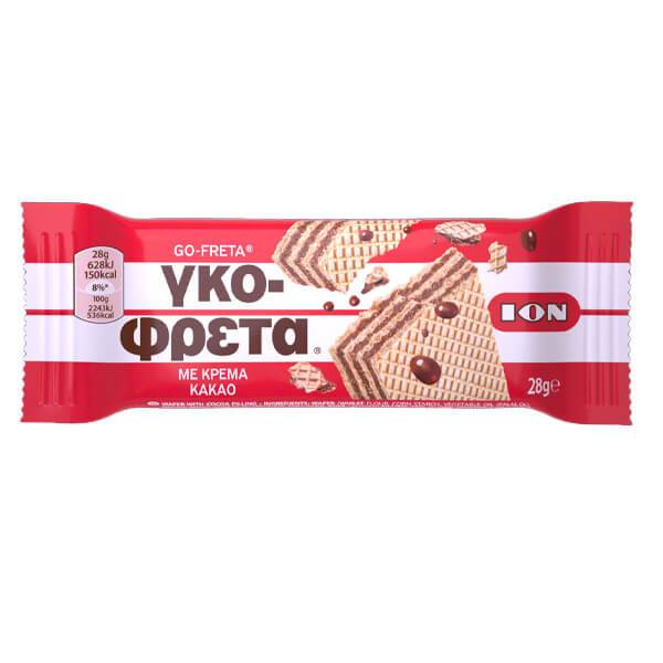 ΙΟΝ γκοφρέτα με κρέμα κακάο 20x28gr