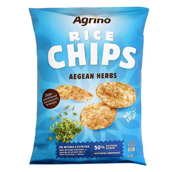 AGRINO chips σνακ με βότανα Αιγαίου 60gr