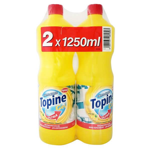 TOPINE χλωρίνη παχύρρευστη με λεβάντα 2x1,25lt
