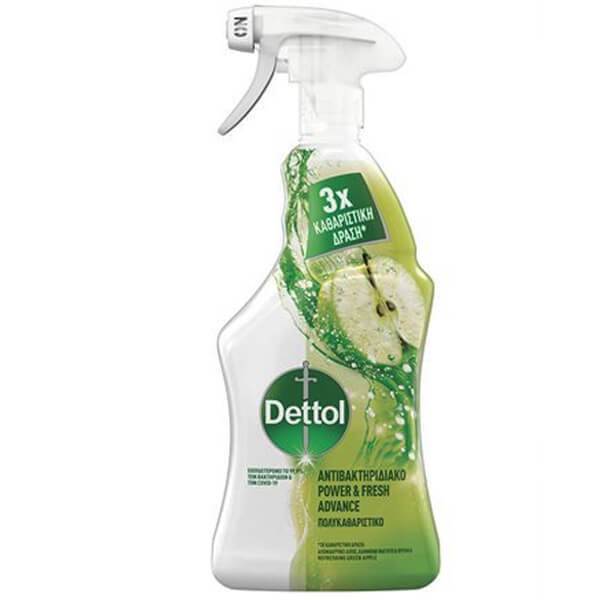 DETTOL πολυκαθαριστικό spray γενικής χρήσης με πράσινο μήλο 500ml