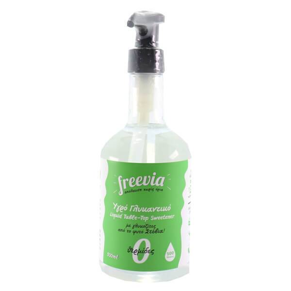 FREEVIA γλυκαντικό με στέβια υγρό με αντλία 500ml
