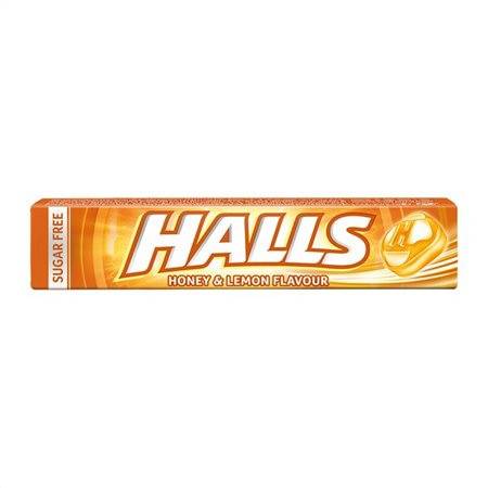 HALLS καραμέλες μέλι και λεμόνι χωρίς ζάχαρη 32gr