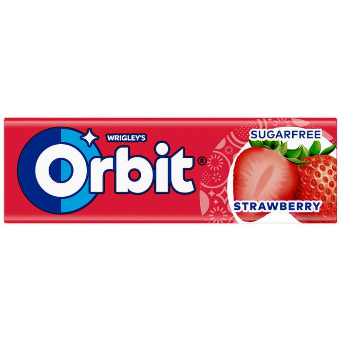 ORBIT τσίχλες με φράουλα 14gr