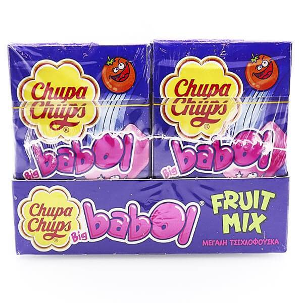 CHUPA CHUPS τσίχλες Big Babol Fruits mix 12τεμ
