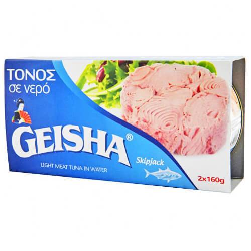 GEISHA τόνος σε νερό 2x160gr