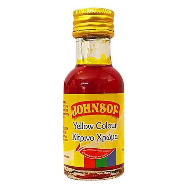 JOHNSOF χρώμα ζαχαροπλαστικής κίτρινο 28ml
