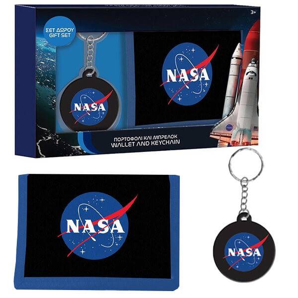 ΔΙΑΚΑΚΗΣ πορτοφόλι παιδικό μπρελόκ nasa 1τεμ