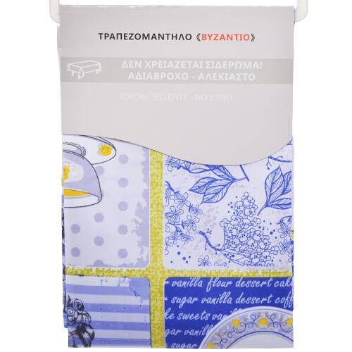 SIDIRELA τραπεζομάντηλο αλέκιαστο βυζάντιο 140x140cm