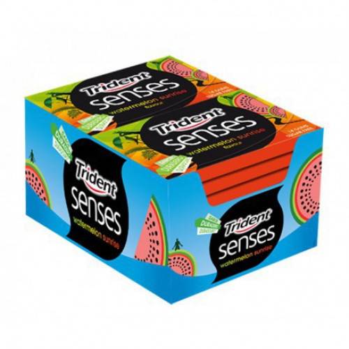 TRIDENT τσίχλες senses καρπούζι 27gr