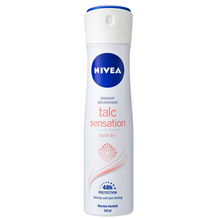 NIVEA αποσμητικό σώματος spray talc sensation 150ml