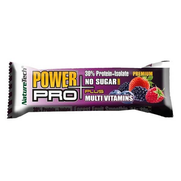 NATURE TECH Power Pro Plus μπάρα πρωτεϊνης με φρούτα του δάσους 80gr