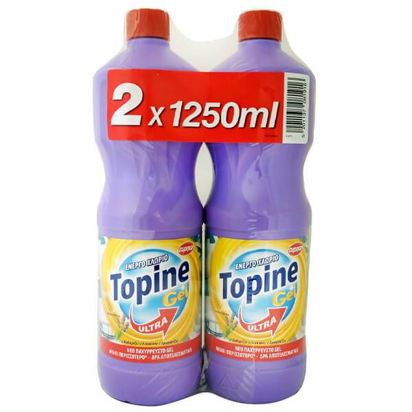TOPINE χλωρίνη παχύρρευστη με λεβάντα 2x1,25lt