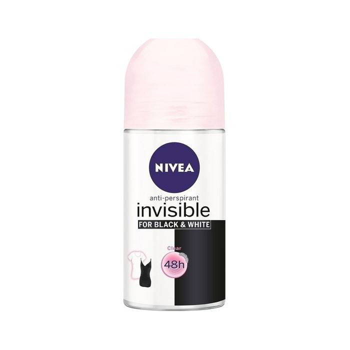 NIVEA αποσμητικό σώματος roll-on black και white invisible original 50ml