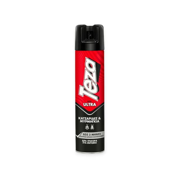 TEZA εντομοκτόνο spray για κατσαρίδες και μυρμήγκια ultra 400ml