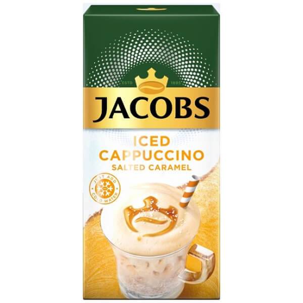 JACOBS καφές φακελάκια iced cappuccino salted caramel 8τεμ