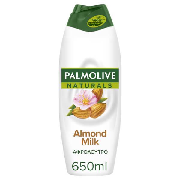 PALMOLIVE αφρόλουτρο naturals με γάλα και αμύγδαλο 650ml