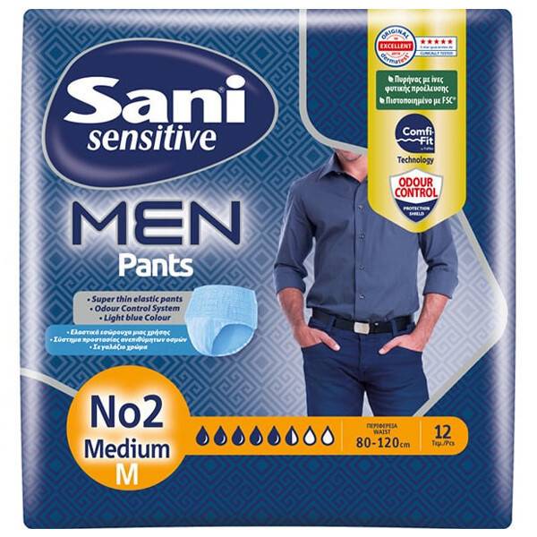 SANI men βρακάκι ακράτειας No2 medium 12τεμ