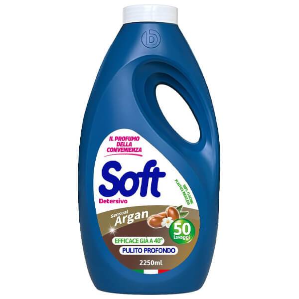 SOFT υγρό πλυντηρίου ρούχων Olio Di Argan 50μεζ 2,25kg