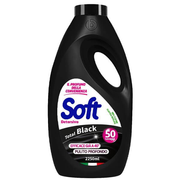 SOFT υγρό πλυντηρίου ρούχων Total Black 50μεζ 2,25kg