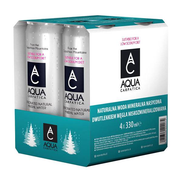 AQUA CARPATICA ανθρακούχο νερό 4x330ml