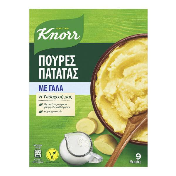 KNORR πουρές πατάτας με γάλα 291gr
