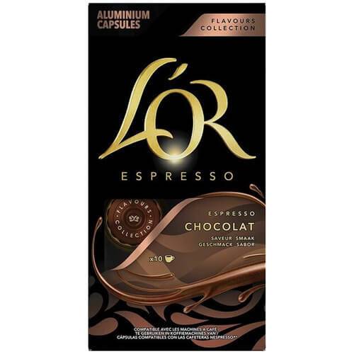 L'OR καφές espresso Σοκολάτα σε κάψουλες συμβατές με μηχανή Nespresso 10τεμ