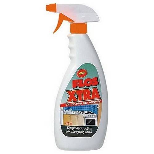 FLOS Xtra υγρό καθαριστικό για τα λίπη της κουζίνας spray 475ml