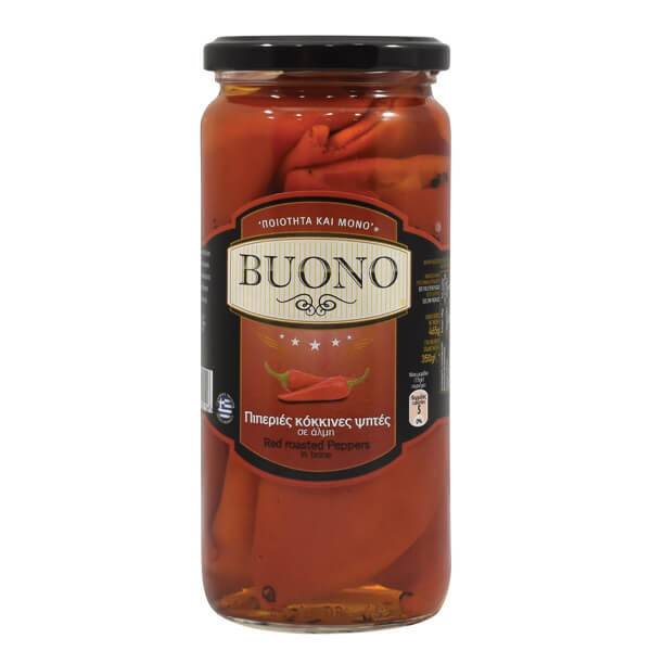 BUONO πιπεριά κόκκινη ψητή 465gr