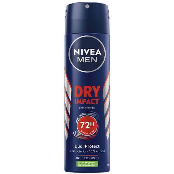 NIVEA αποσμητικό σώματος spray men dry impact 150ml