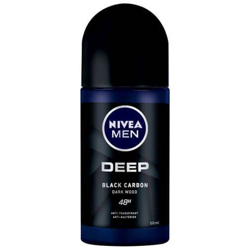 NIVEA αποσμητικό σώματος roll-on men deep black carbon 50ml