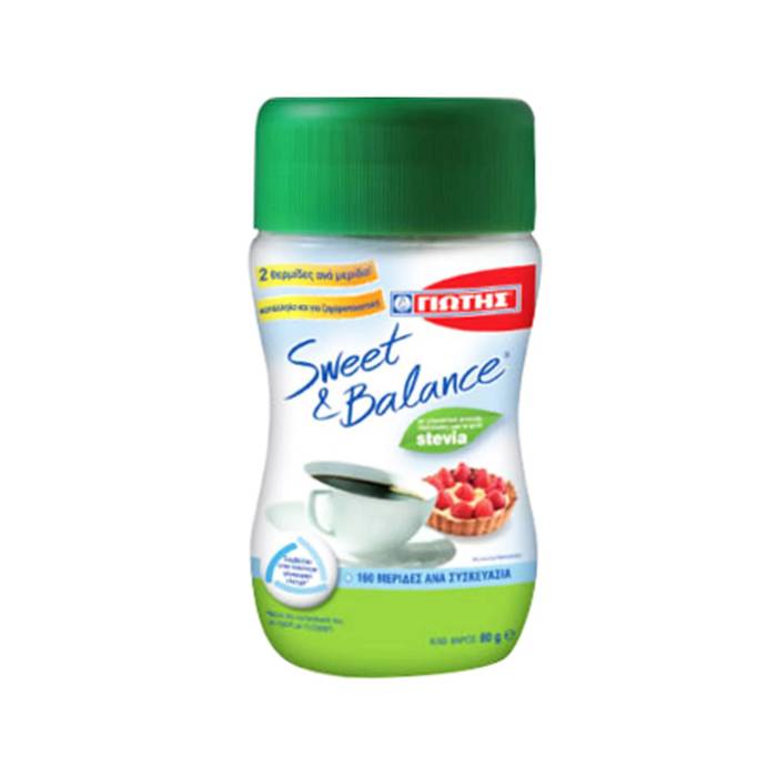 ΓΙΩΤΗΣ sweet and balance γλυκαντικό στέβια σκόνη 80gr